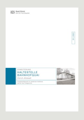 Titelseite Jurybericht Tramhaltestelle Bahnhofquai