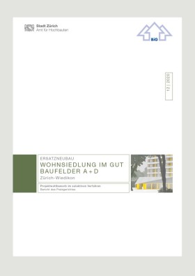 Titelseite Jurybericht Wohnsiedlung im Gut - Baufelder A+ D