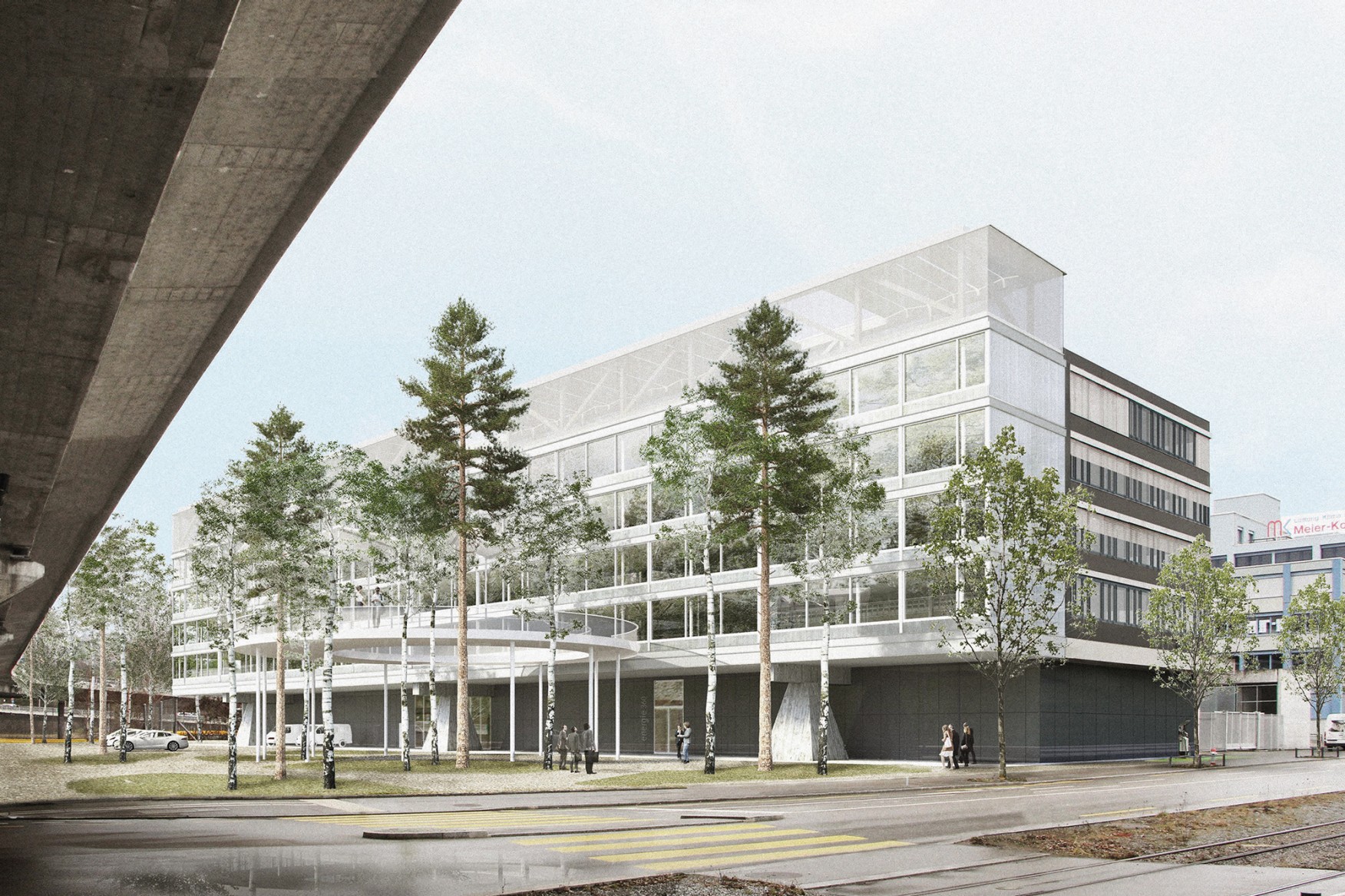 Visualisierung Siegerprojekt BALANCE (© jessenvollenweider architektur ag, Basel) 