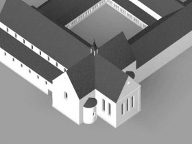 3D-Rekonstruktion romanische Kirche
