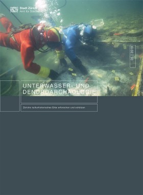 Cover des Faltblatt Unterwasser- und Dendroarchäologie