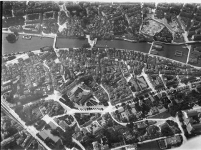 Senkrechtaufnahme der Altstadt von Spelterini 1904