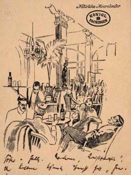 Postkarte mit Notizen Thomas Manns aus seiner Materialiensammlung zu Felix Krull