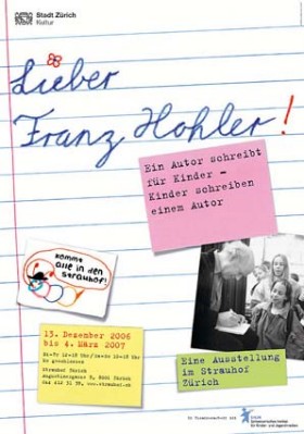 Lieber Franz Hohler! - Plakat. Gestaltung Peter Heuss