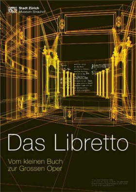 Plakat zur Ausstellung "Das Libretto"