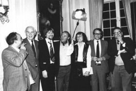 30-Jahre Jubiläum des Diogenes Verlages, 1982. Foto: Isolde Ohlbaum