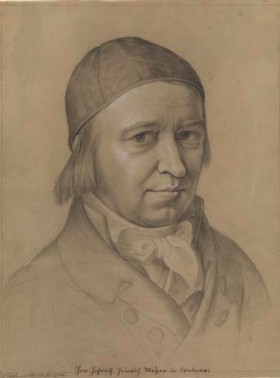 Ludwig Vogel, Bildnisstudie Hofrat Heinrich Meyer in Weimar, 1814