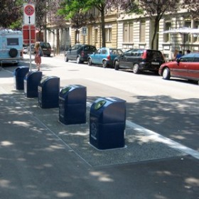 ​Wertstoff-Sammelstelle Unterflurbehälter 