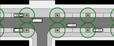 Längsparkierung Trottoirniveau