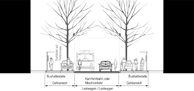 Schematischer Querschnitt