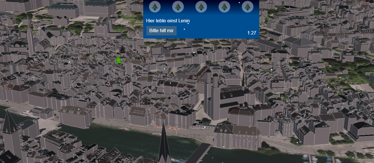 Ausschnitt aus Zürich Map View