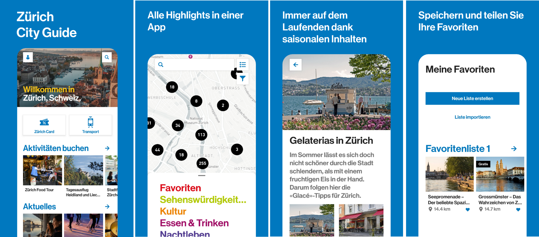 Datenvisualisierung des Veloverkehrs in der Stadt Zürich