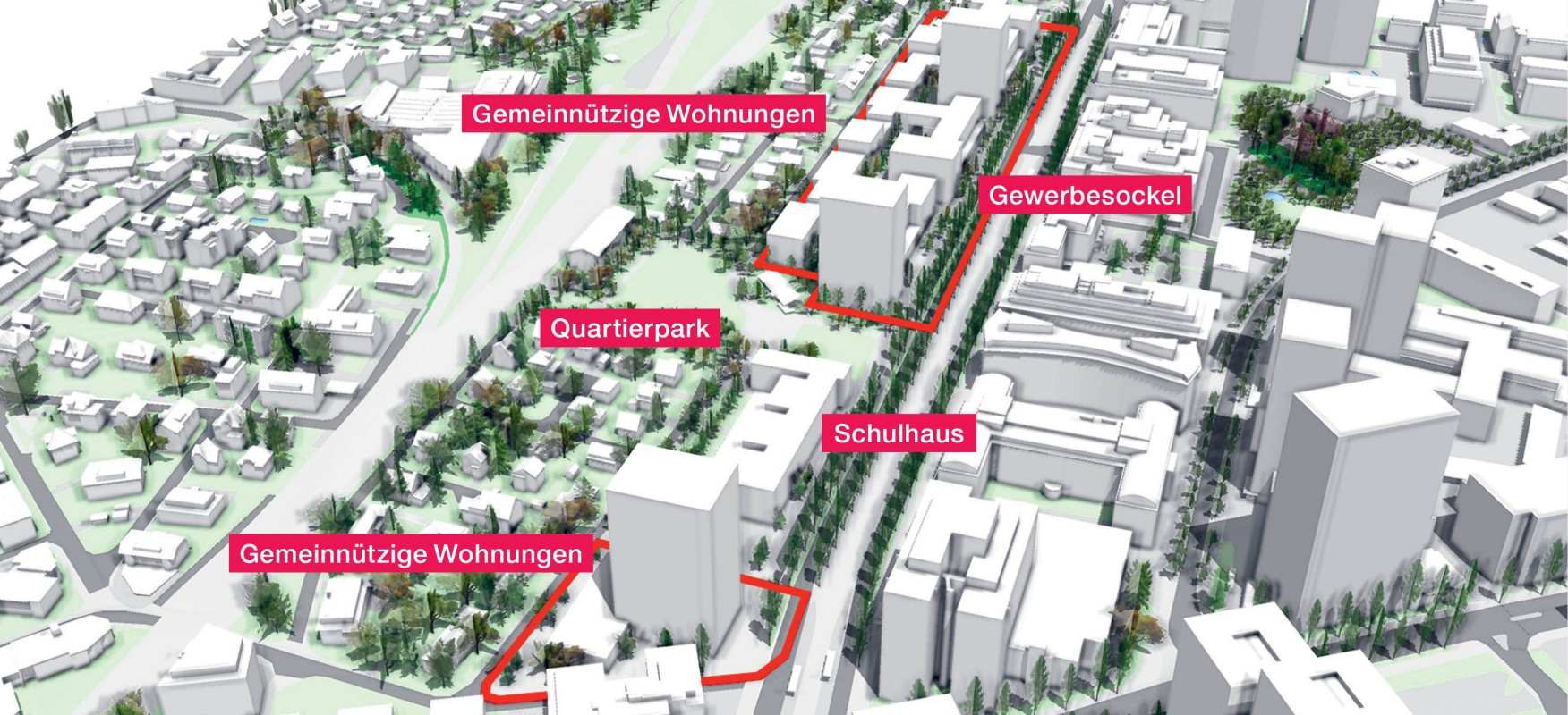 Visualisierung Neubebauung Areal Thurgauerstrasse