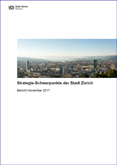 Titelbild des Berichts zu den Strategie-Schwerpunkten, der im November 2017 erschienen ist.