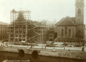 Erweiterung des Stadthauses am Stadthausquai (Bild von 1899)