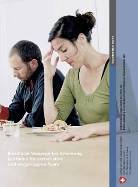Cover Broschüre Berufliche Vorsorge bei Scheidung