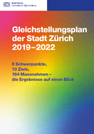 Titelseite Bericht «Gleichstellungsplan 2019–2022. Bericht»