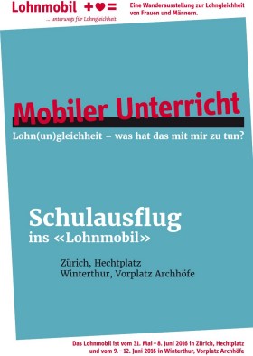 Cover Flyer «Schulausflug ins Lohnmobil»