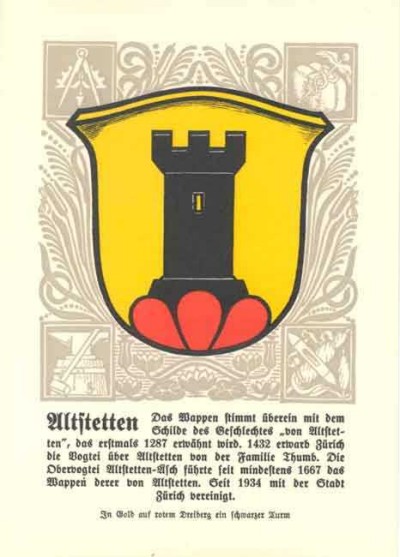 Wappen quartiere stadt zürich