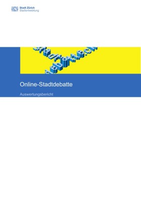 Cover Auswertungsbericht Online-Stadtdebatte