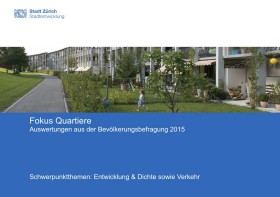 Titelseite des Berichts Fokus Quartiere
