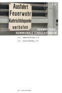 Deckblatt Verwaltung, kommunale Einrichtungen (Jahrbuch 2011 Kapitel 13)