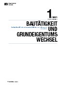 Deckblatt Bautätigkeit und Grundeigentumswechsel (1. Quartal 2011)