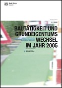 Deckblatt Bautätigkeit und Grundeigentumswechsel (2005)