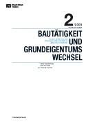 Deckblatt Bautätigkeit und Grundeigentumswechsel (2. Quartal 2009)