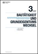 Deckblatt Bautätigkeit und Grundeigentumswechsel (3. Quartal 2007)
