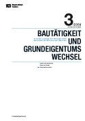 Deckblatt Bautätigkeit und Grundeigentumswechsel (3. Quartal 2008)