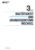 Deckblatt Bautätigkeit und Grundeigentumswechsel (3. Quartal 2010)