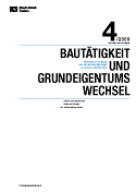 Deckblatt Bautätigkeit und Grundeigentumswechsel (4. Quartal 2009)