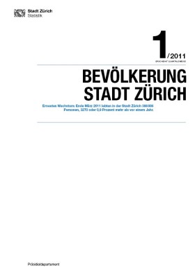 Deckblatt Bevölkerung (1. Quartal 2011)