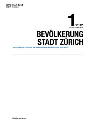 Deckblatt Bevölkerung (1. Quartal 2012)