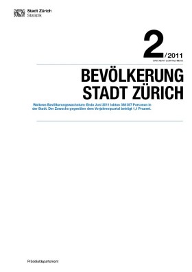 Deckblatt Bevölkerung (2. Quartal 2011)