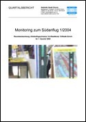 Deckblatt Monitoring zum Südanflug (1. Quartal 2004)