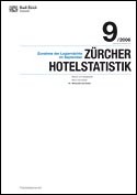 Deckblatt Zürcher Hotelstatistik - September 2006