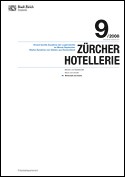 Deckblatt Zürcher Hotellerie - September 2008