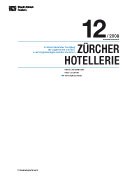 Deckblatt Zürcher Hotellerie - Dezember 2008