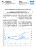 Deckblatt Zürcher Städteindex der Konsumentenpreise - März 2003