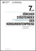 Deckblatt Zürcher Städteindex der Konsumentenpreise - Juli 2008