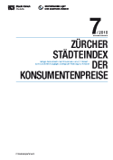 Deckblatt Zürcher Städteindex der Konsumentenpreise - Juli 2010