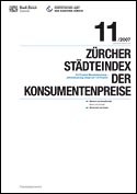 Deckblatt Zürcher Städteindex der Konsumentenpreise - November 2007