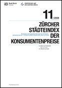 Deckblatt Zürcher Städteindex der Konsumentenpreise - November 2008