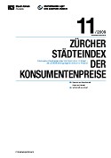 Deckblatt Zürcher Städteindex der Konsumentenpreise - November 2009