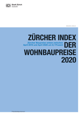Deckblatt Zürcher Index der Wohnbaupreise 2020