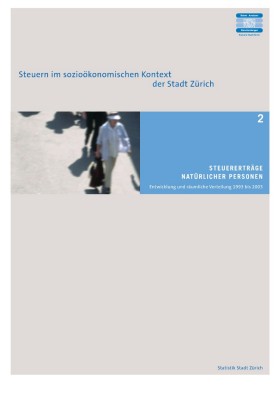 Deckblatt Steuererträge natürlicher Personen in der Stadt Zürich