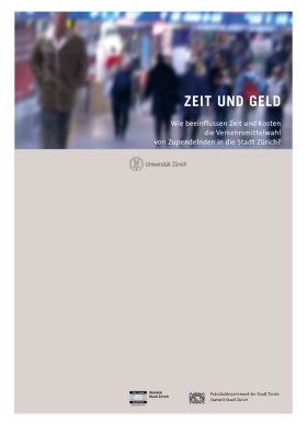 Deckblatt Zeit und Geld - Pendelverkehrstudie 2004