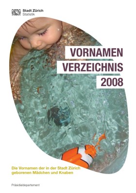 Deckblatt Vornamen-Verzeichnis 2008